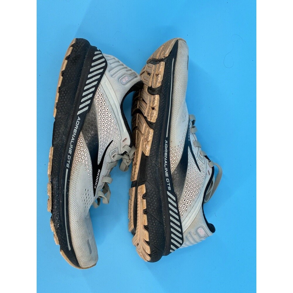 Brooks Adrenaline GTS 22 Women’s Size 9 B Gray Rose Black Running Shoes